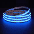 Blue Special COB LED strip, 24V, 10mm wide, illuminated reel