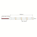 Special COB strip dimensions: 10m maximum run, 10mm width, 29.4mm cut and 150mm lead