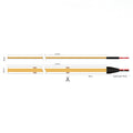 Warm white 2700K COB LED strip 10mm dimensions 20 metre run