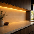 Warm white 2700K COB LED strip 24V 10mm 20m run under cabinet