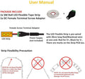 Warm White LED Strip 12V IP65 Waterproof 60LED/m 5 metre with 3M Adhesive Tape Full Kit - UK LED Lights