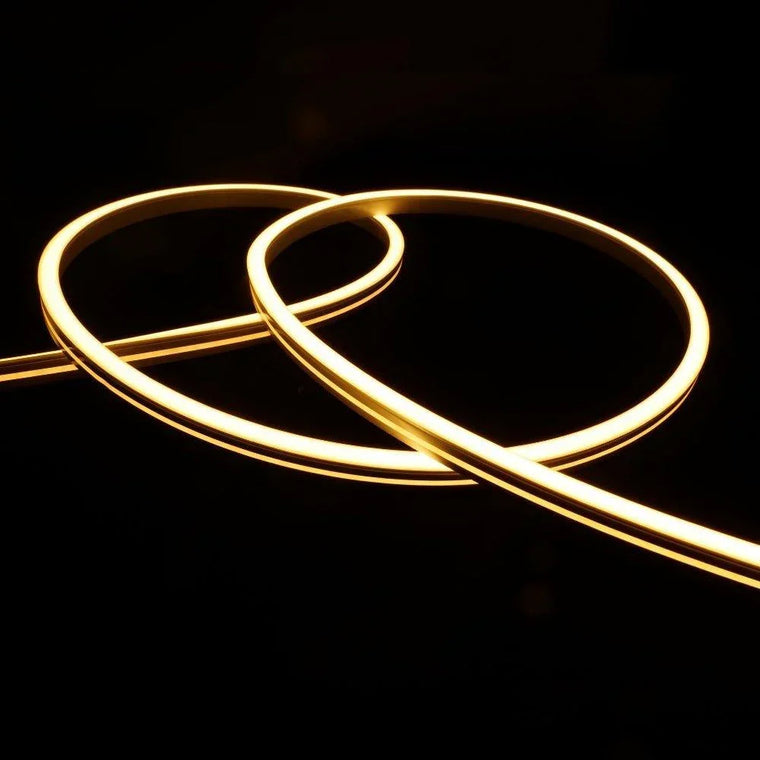 Warm White Neon Flex 2700K 24V 6x12mm IP67 Waterproof 1cm Cut - UK LED Lights