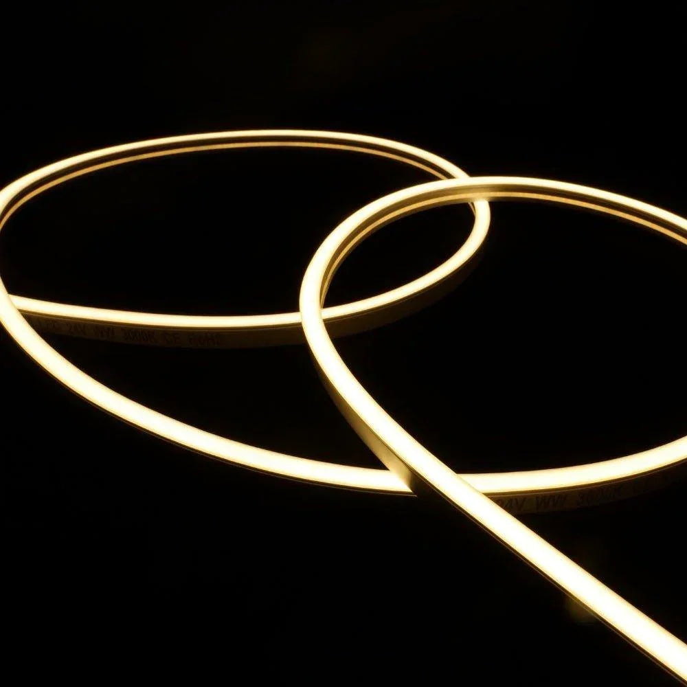 Warm White Neon Flex 3000K 48V 8x16mm IP67 Waterproof 10cm Cut 40m - ATOM LED