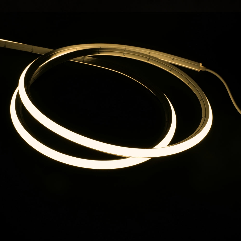 Warm White 3000K 10x10mm dual bend neon flex horizontal and vertical bending