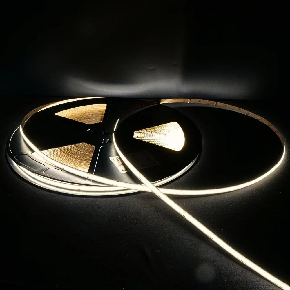 Ultra Long Warm White 3000K COB LED Strip 48V 480LEDs/m IP20 30M