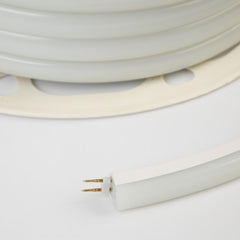 Natural White LED Neon Flex 16x16mm D Shape Vertical Bending 120LEDs/m 220V 240V IP67 Waterproof with UK Plug - ATOM LED