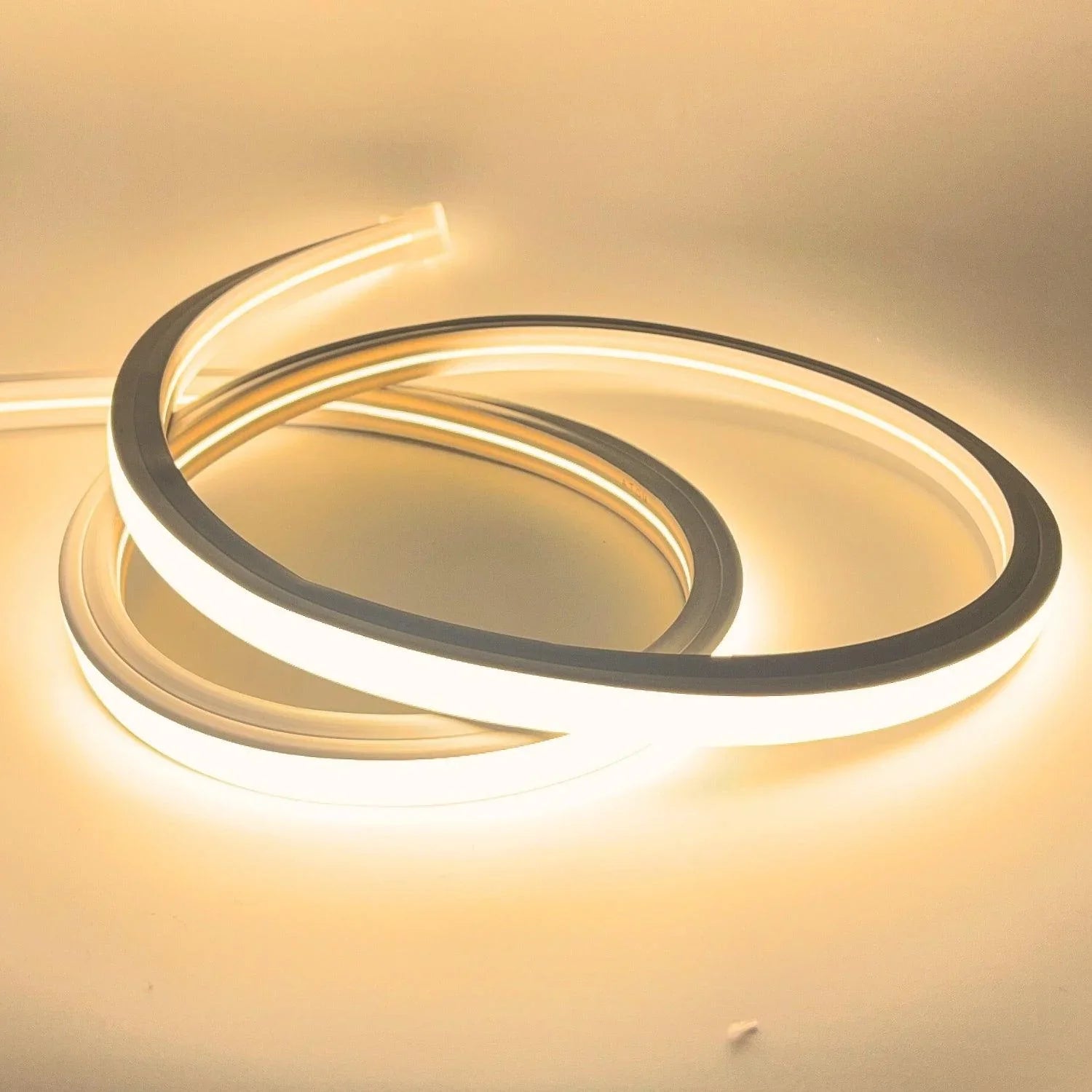 Warm White Neon Flex 3000K 16x16mm 220V 240V Top Bending 20cm Cutting IP65 Waterproof with UK Plug - ATOM LED