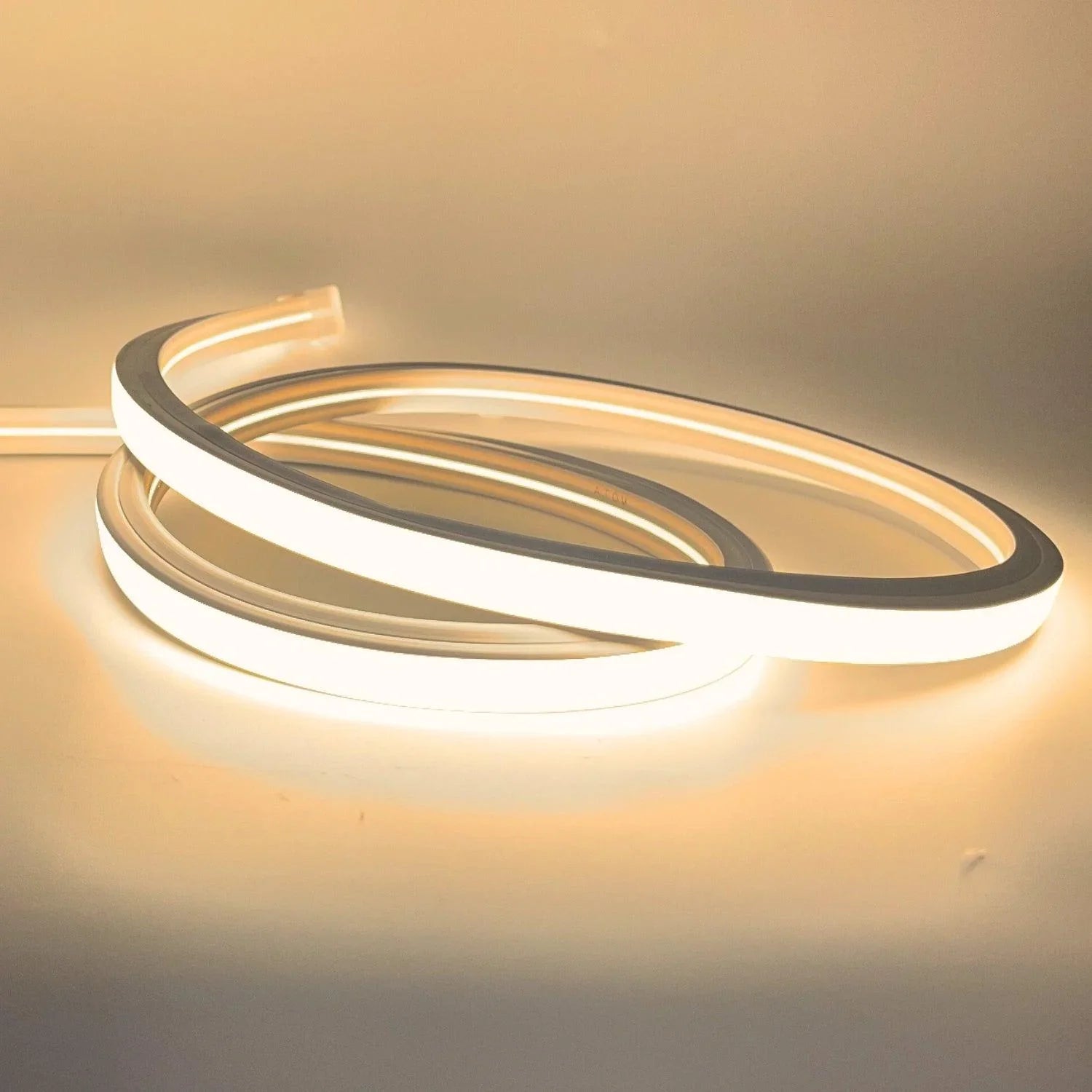 Warm White Neon Flex 3000K 16x16mm 220V 240V Top Bending 20cm Cutting IP65 Waterproof with UK Plug - ATOM LED
