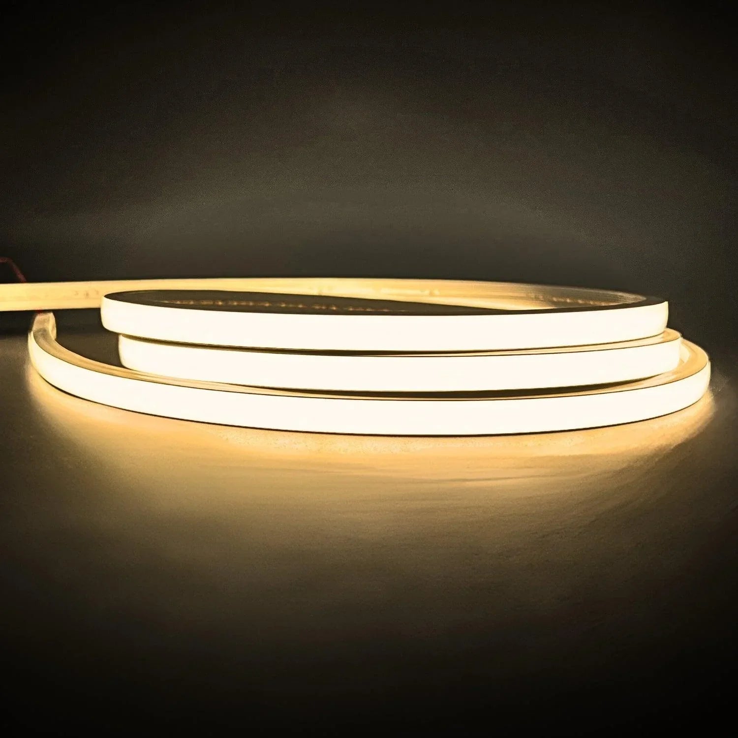 Warm White Neon Flex 3000K 24V Top Bending 10x6mm IP65 Waterproof 280LEDs/m - ATOM LED