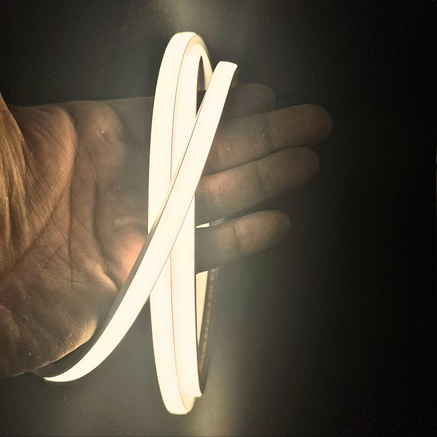 Warm White Neon Flex 3000K 24V Top Bending 10x6mm IP65 Waterproof 280LEDs/m - ATOM LED
