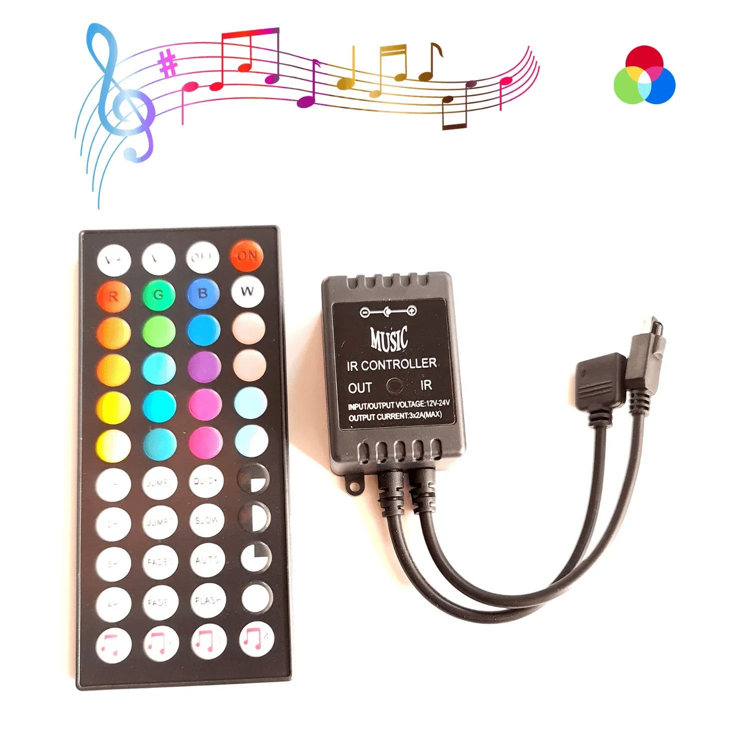 RGB Neon Flex Light DC 12V 8x18mm IP65 Waterproof with Music Controller Kit - ATOM LED
