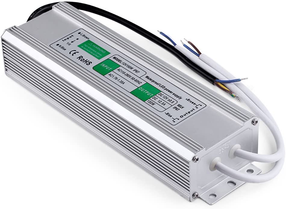 DC12V 100W - 500W LED Power Supply Transformer IP67 Waterproof