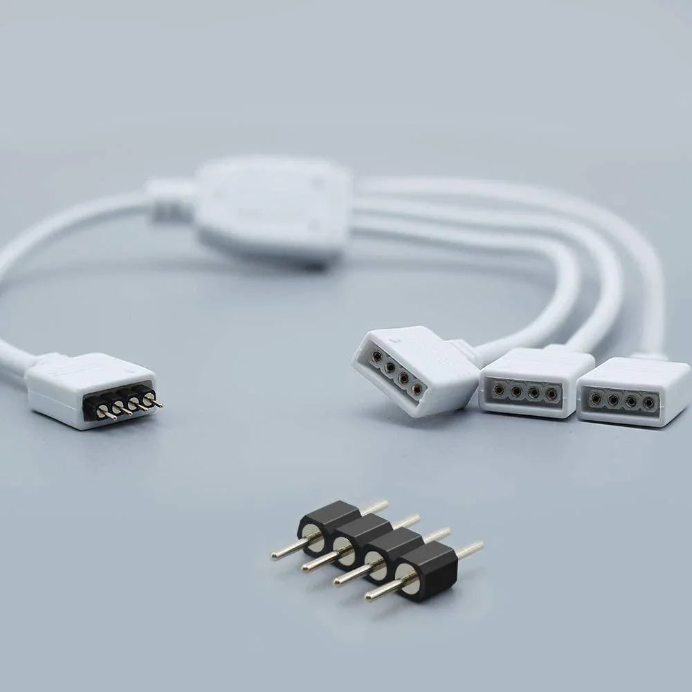 1 to 3 Ports Female/Male Connection Cable 4 Pin Splitter Cable - ATOM LED