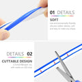 Mini Blue LED Neon Flex 6x12mm 12V 120LEDs/m IP65 Waterproof 2.5cm Kit - ATOM LED