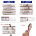 RGB LED Strip 220V 240V 120 LEDs/m IP67 Waterproof WIFI App Control Work With Google & Alexa - ATOM LED
