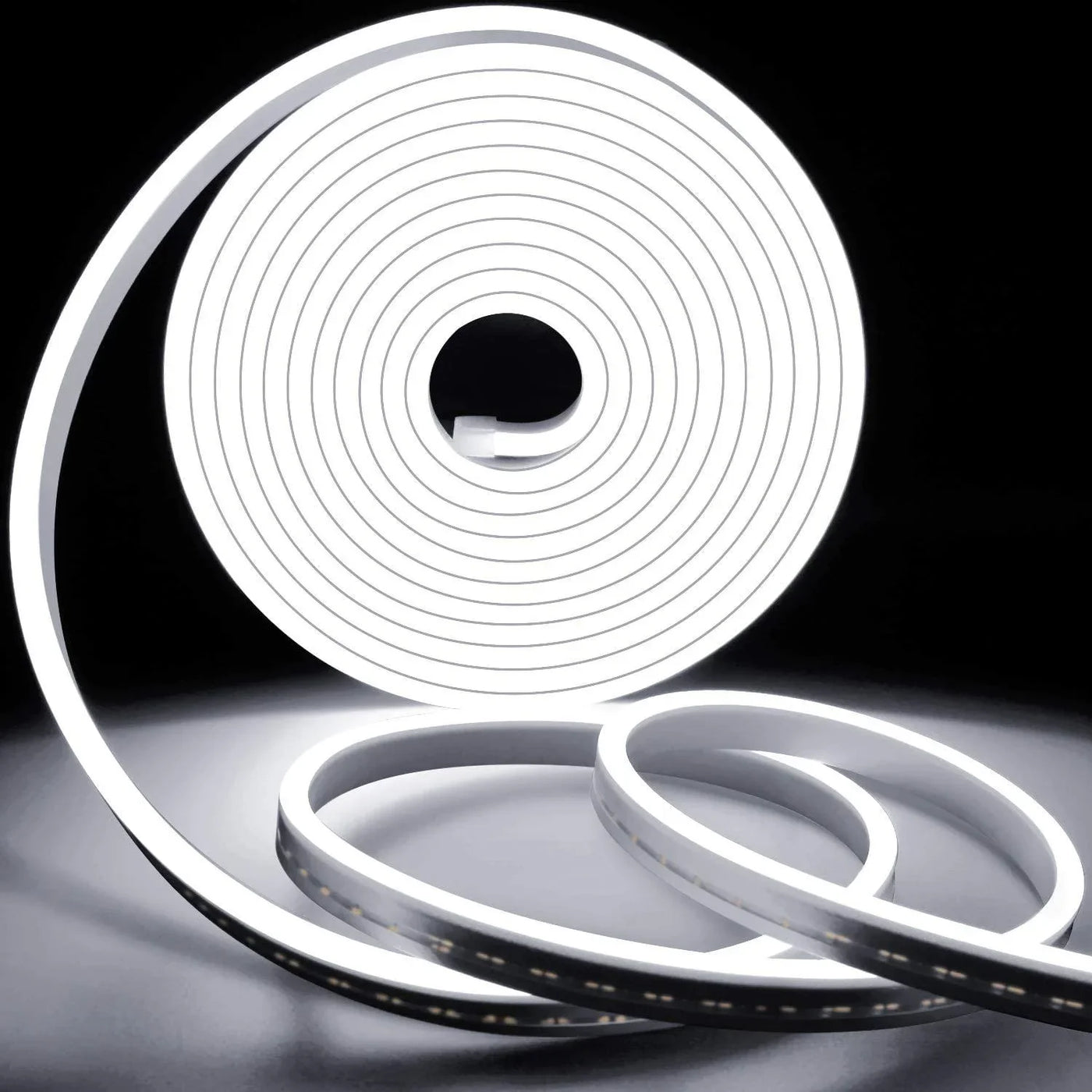 Mini Cool White Neon Flex 6000K 12V 6x12mm 120LEDs/m IP65 2.5cm Cut - ATOM LED