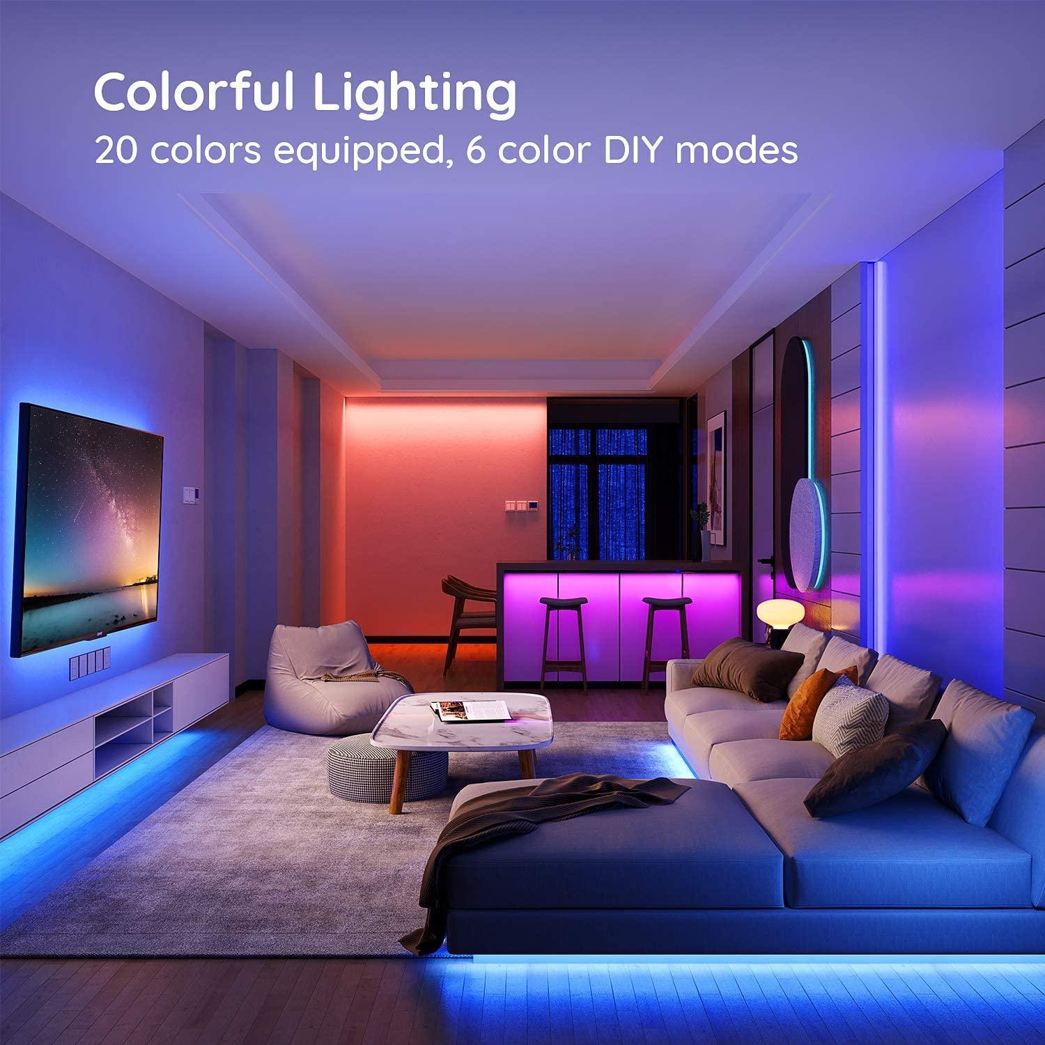 RGB LED Strip with WiFi Controller DC 24V 10m One Length 5050 IP65 Waterproof 60LED/m Full Kit - ATOM LED