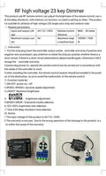 LED Strip Light 220V 240V SMD 5730 180LEDs/m 23-Key RF Remote Control 1500W Dimmer Transformer for Brightness Adjustment - ATOM LED