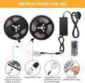 SMD5050 RGB LED Strip 12V IP65 Waterproof 60LED/m 15 metre Full Kit - ATOM LED