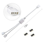 ATOM LED 1 to 2 Ports Female/Male Connection Cable 4 Pin Splitter Cable - ATOM LED