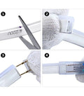 Warm White LED Neon Flex AC 220V 240V 8x16mm 120LEDs/m IP65 Waterproof with UK Plug - ATOM LED