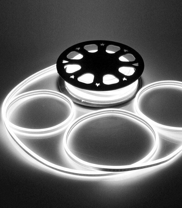 Cool White Neon Flex Double Side 220V 240V 120LED/m 8x16mm IP67 Waterproof Full Kit - ATOM LED