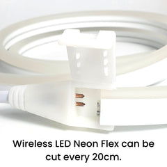 Cool White LED Neon Flex 24V DC Wireless 8x16mm 120LEDs/m IP65 Waterproof - ATOM LED