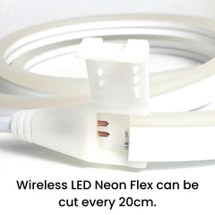 Warm White LED Neon Flex Wireless 8x16mm 120LEDs/m 220V 240V IP65 Waterproof Neon Flex with UK Plug - ATOM LED