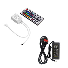 RGB IR Controller 12V with Remote & 5A Power Adapter - ATOM LED
