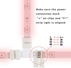 ATOM LED RGB LED STRIP LIGHT CONNECTOR 10mm 4Pin