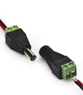 10 Sets of 5.5mm x 2.1mm 12V DC Power Male and Female Jack Connector Plug Adapter Adaptor for LED Strips - ATOM LED