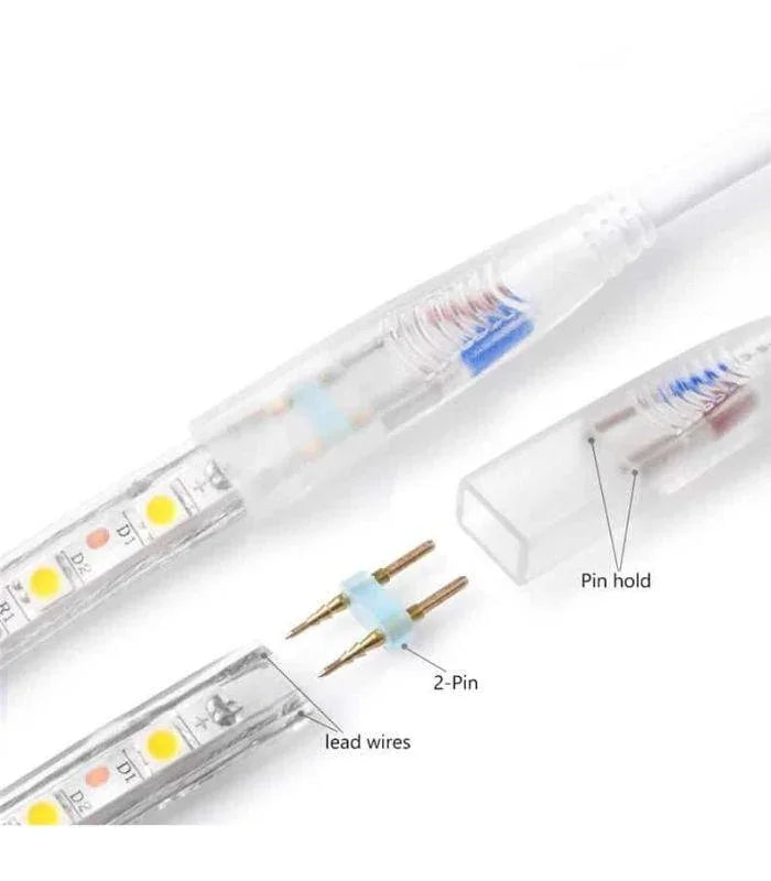 Cool White LED Strip Light 220V 240V 2835 IP67 Waterproof 120LED/m Full Kit - ATOM LED