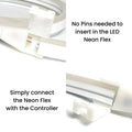 Single Colour Wireless Neon Flex AC 220 240V 8x16mm 23-Key RF Remote Control 1500W Dimmer Transformer for Brightness Adjustment - ATOM LED