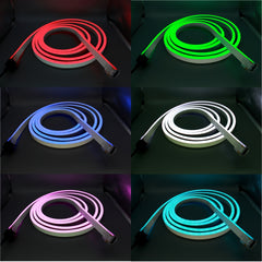 RGB Neon Flex Light DC 24V 15x25mm IP68 Waterproof Full Kit - ATOM LED