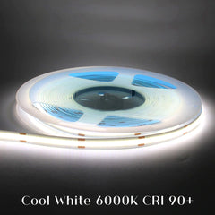 COB LED Strip Light Cool White 6000K 24V 352 LEDs/m IP20 Waterproof - ATOM LED