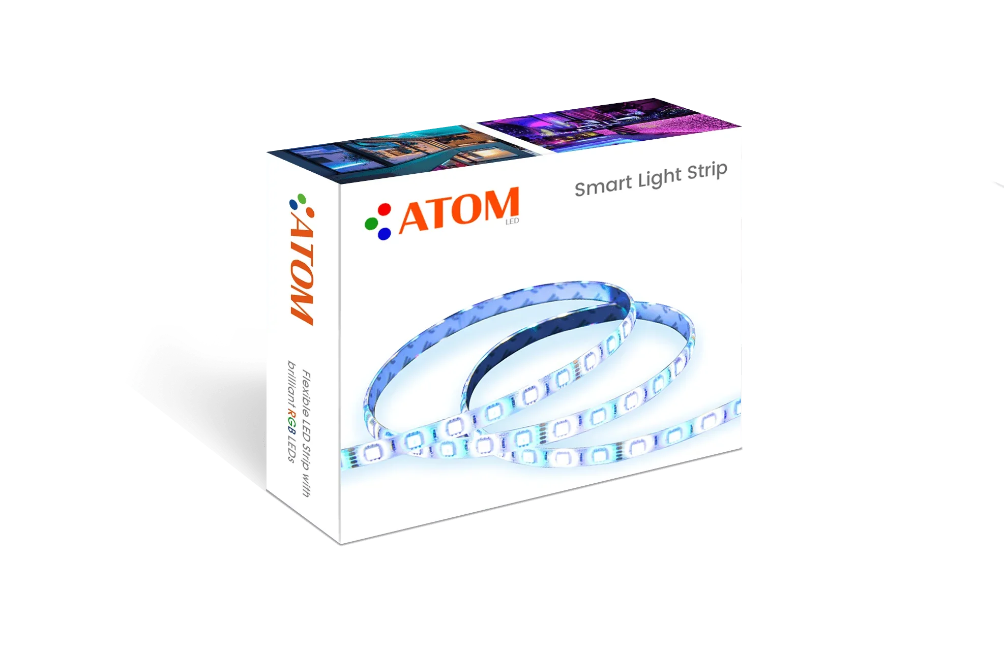 RGB LED Strip with WiFi Controller DC 24V 10m One Length 5050 IP65 Waterproof 60LED/m Full Kit - ATOM LED