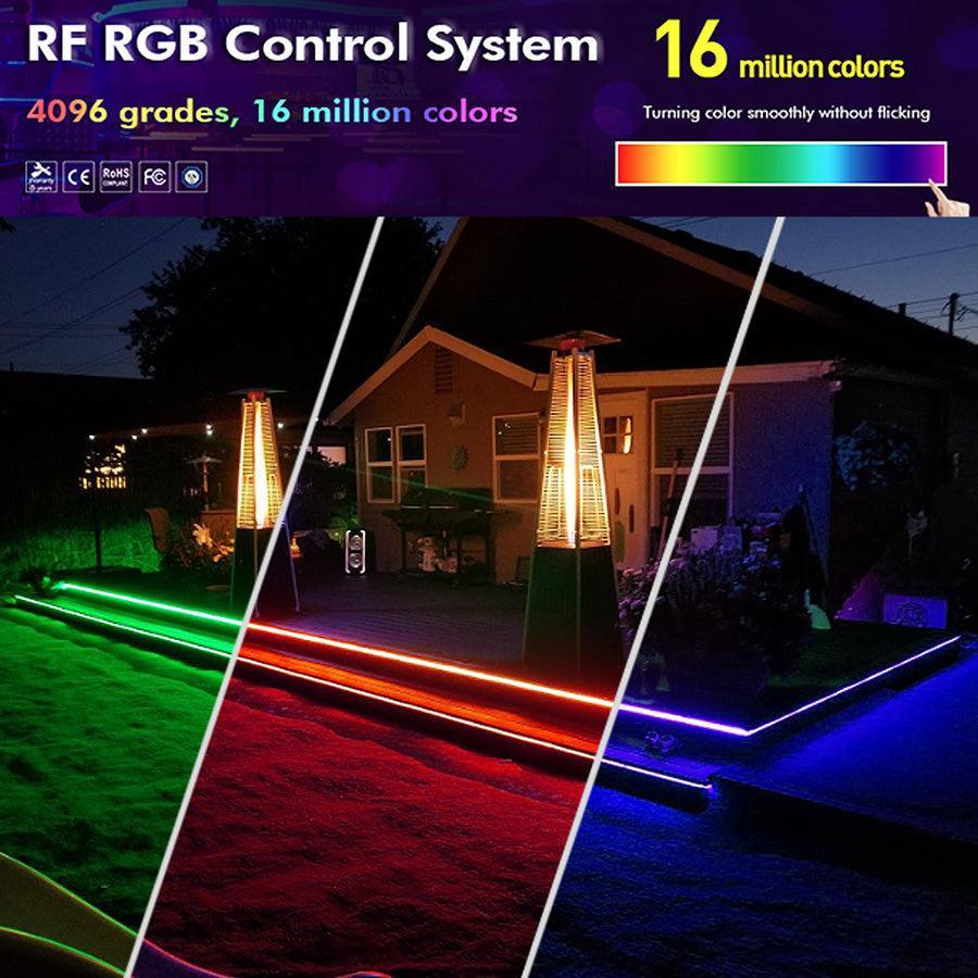 RGB LED Strip 220V 240V 120LEDs/m WiFi Tuya APP LED controller with 24key Remote - ATOM LED
