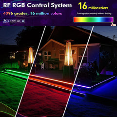 RGB Neon Flex 10x18mm 220V 240V WiFi Tuya APP LED controller with 24key Remote - ATOM LED