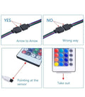 SMD5050 WiFi Wireless Control RGB LED Strip 12V IP65 Waterproof 150LED 5m Full Kit Compatible with Alexa and Google Home - ATOM LED
