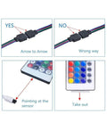 RGB LED Strip 12V WiFi Wireless Control IP65 Waterproof 300LEDs 5m Full Kit Work with Alexa and Google Home - ATOM LED