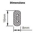 Warm White LED Neon Flex Double Side 220V 240V 120LED/m 8x16mm IP67 Waterproof Full Kit - ATOM LED