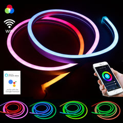 Addressable Digital Pixel RGB Neon Flex 24V 12x20 WS2811 with WIFI Wireless App Controller Kit - ATOM LED
