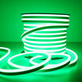 Green LED Neon Flex 8x16mm 120LEDs/m AC 220 240V IP67 Waterproof with UK Plug - ATOM LED