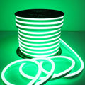 Green LED Neon Flex 8x16mm 120LEDs/m AC 220 240V IP67 Waterproof with UK Plug - ATOM LED
