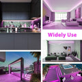 Pink LED Neon Flex 220V 240V 8x16mm 120LEDs/m IP67 Waterproof with UK Plug - ATOM LED