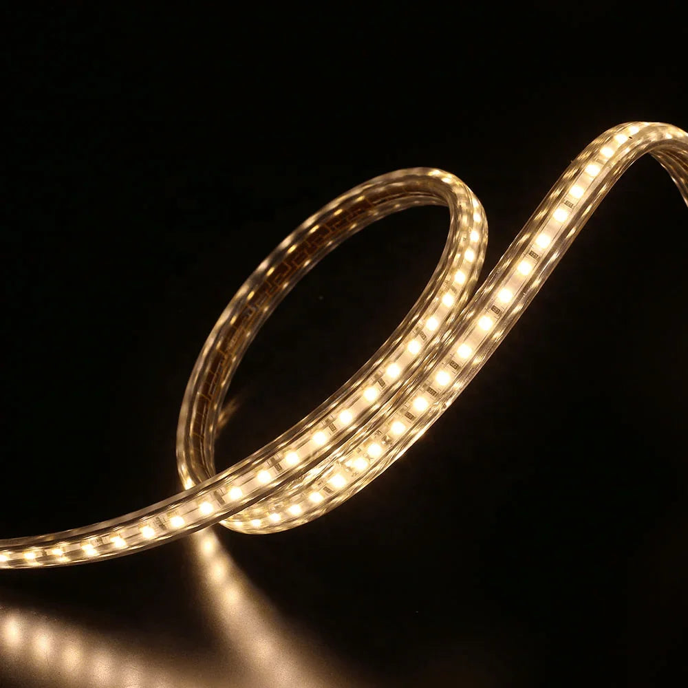 Warm White LED Strip Light 220V 240V 2835 IP67 Waterproof 120LED/m Full Kit - ATOM LED