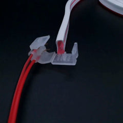 LED Neon Flex 8x16mm Non Welding Wire Connector for 12V/24V Single Colour Neon Flex - ATOM LED