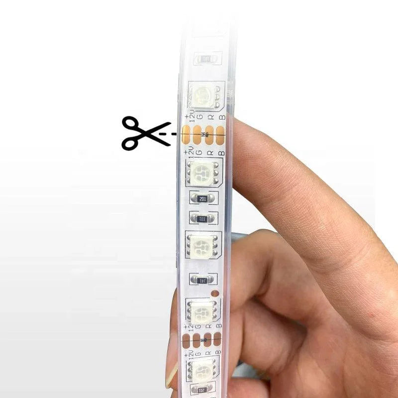 RGB LED Strip DC 12V 5m 5050 IP67 Waterproof 60LED/m For Outdoor Use - ATOM LED
