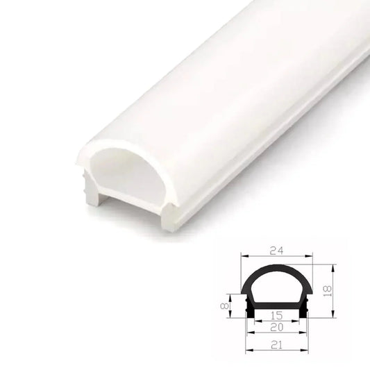 LED Neon Flex LED Strip Silicone Cover Curve Body Flexible Bendable 15x20mm