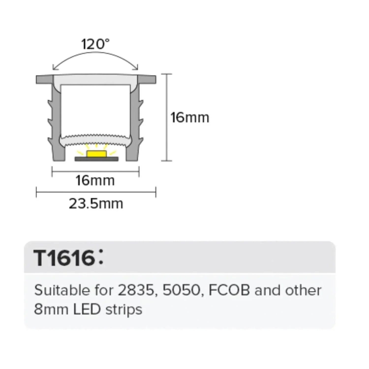 LED Neon Flex & LED Strip Silicone Cover Flexible Bendable 16x16mm - ATOM LED